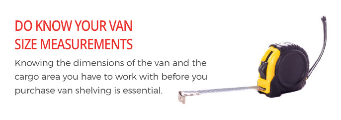 Know Your Van Size Measurements